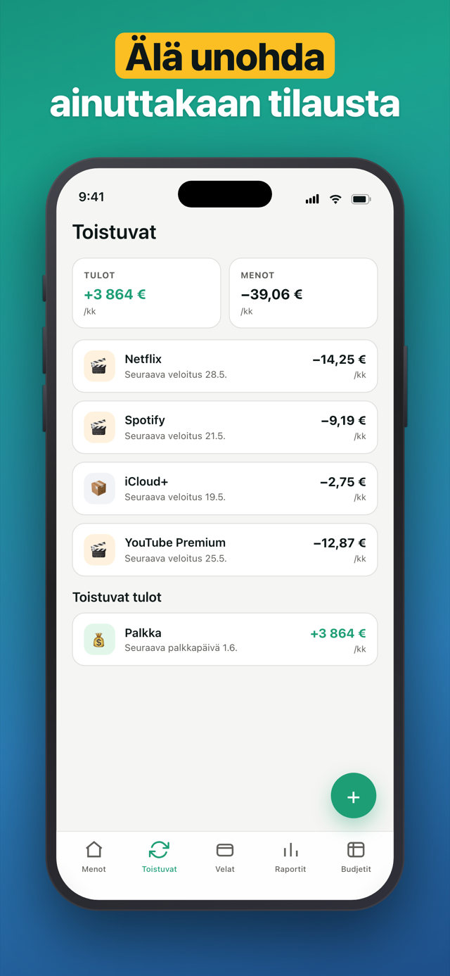Penno recurring subscriptions on autopilot